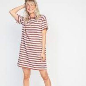 Old Navy - Vintage Striped Slub-Knit T-Shirt Shift Dress for Women